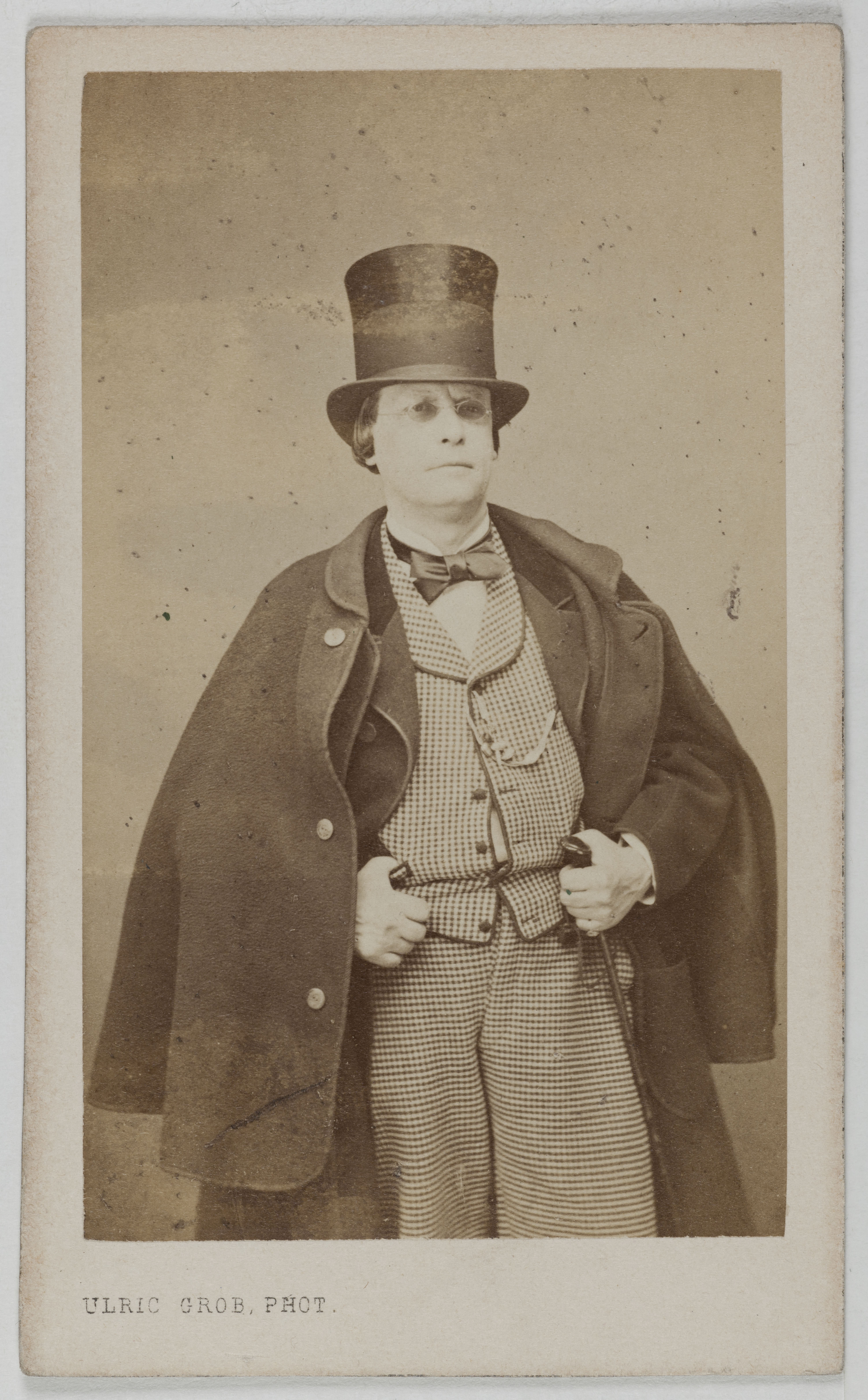 Ulric Grob, Portrait de Léonce, (Édouard Théodore Nicole, dit), (1823-1900), (acteur)