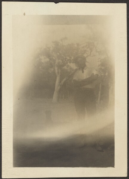 Louis Fleckenstein, [Boy and Tree]