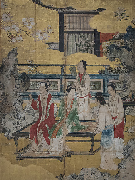 Kano Eitoku, Chinese Women in a Palace Garden