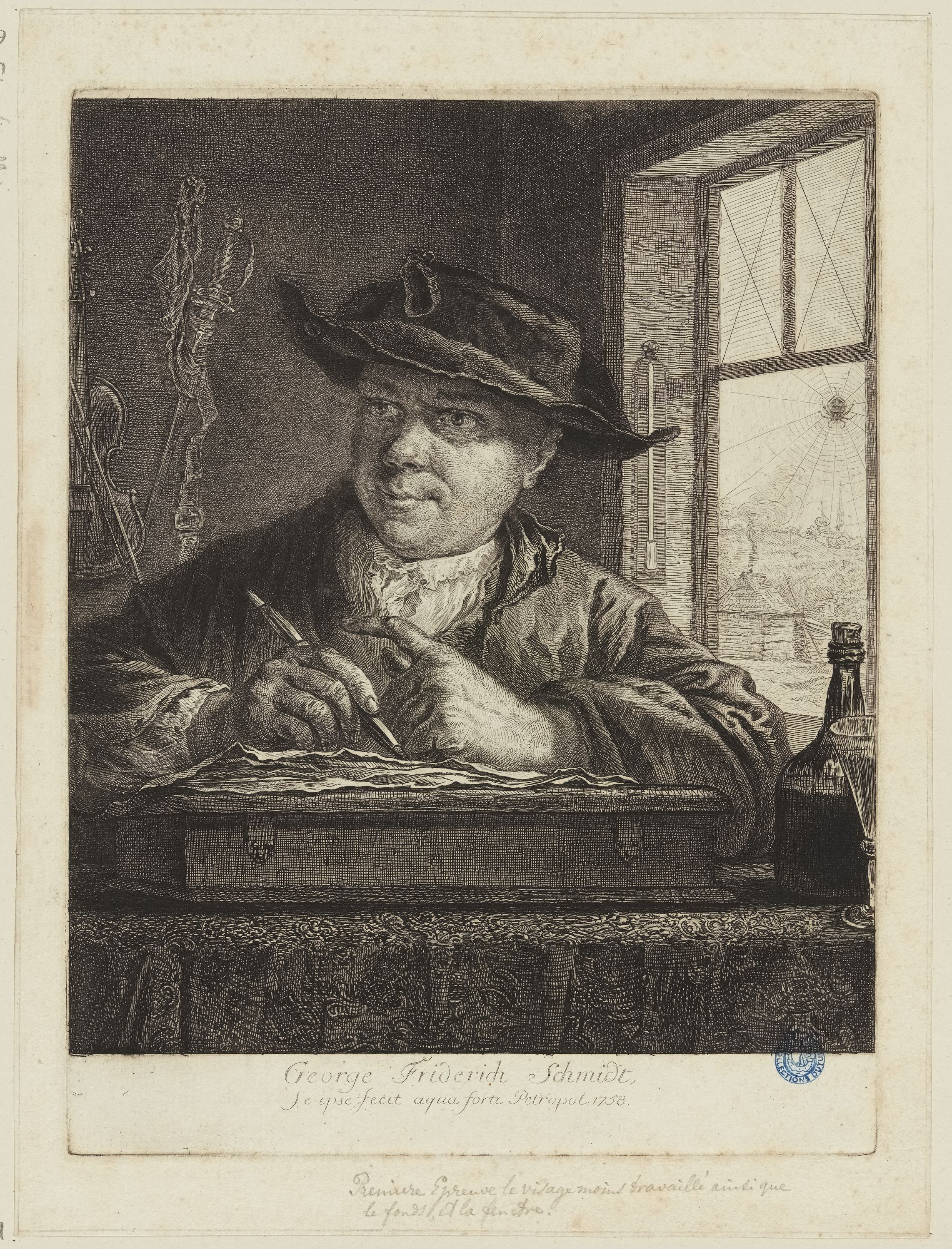 Georges Frédéric Schmidt, Portrait de Schmidt (Dutuit 51)