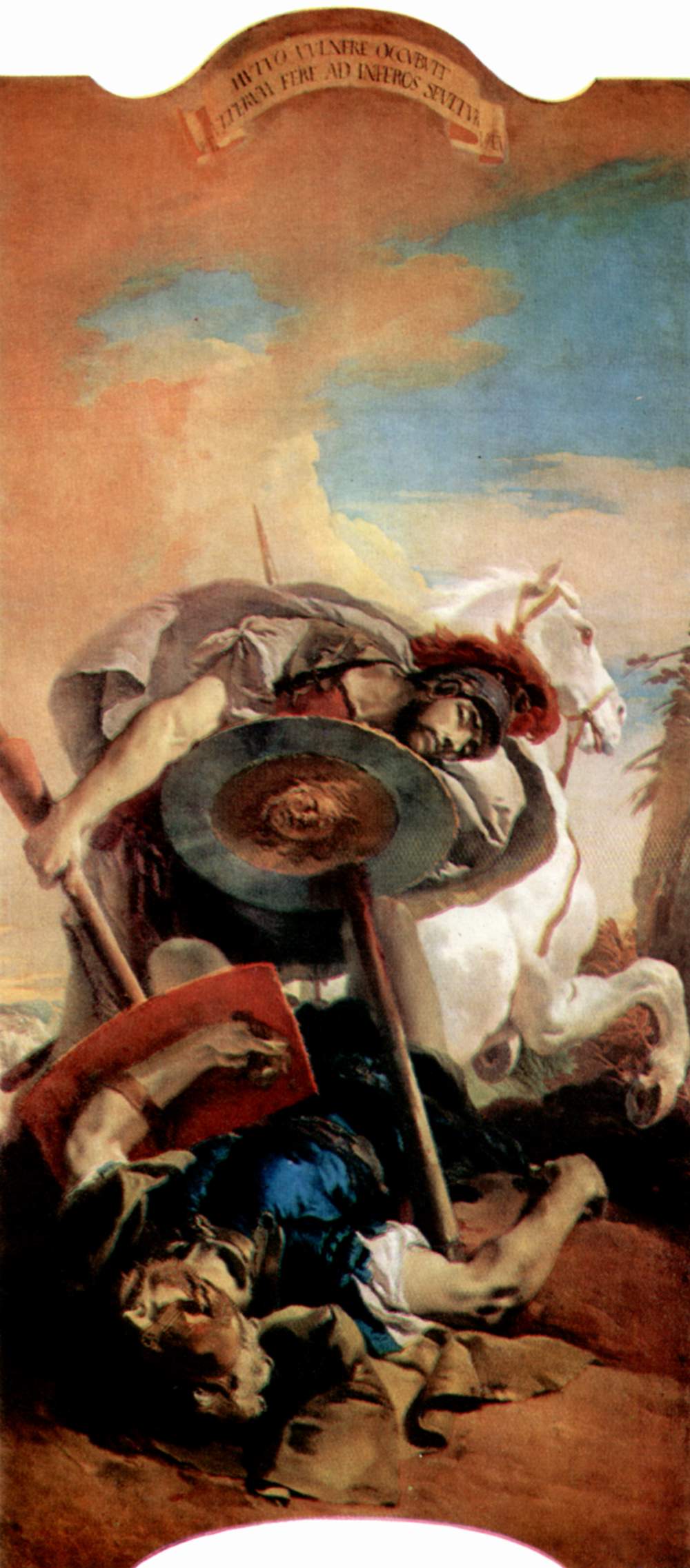 Giovanni Battista Tiepolo, Death of Consul L. J. Brutus in a duel with Aruns