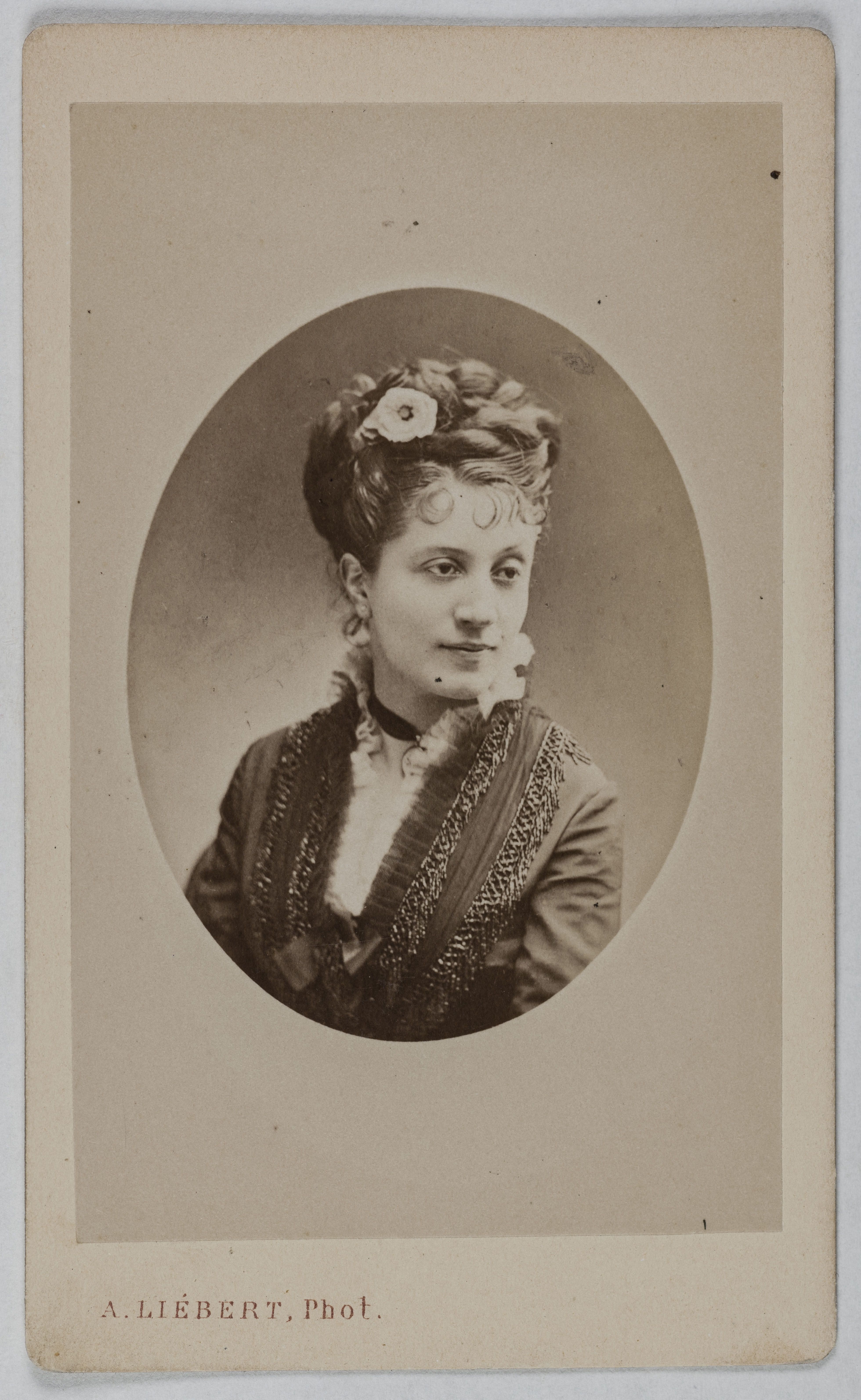 Alphonse Liébert, Portrait de Léontine Fromentin (L. Devaux), (1840-1887), (actrice)
