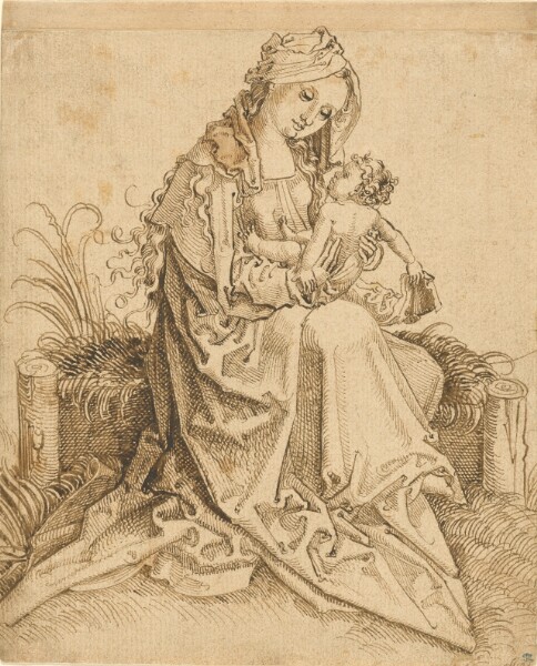 Unknown, The Virgin and Child on a Grassy Bench