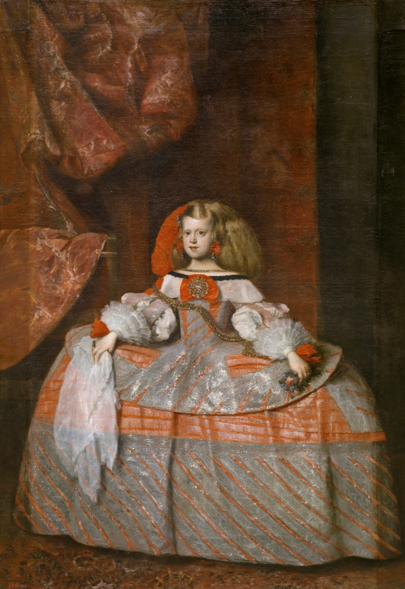 Juan Bautista Martínez del Mazo, Infanta Margarita Teresa in a Pink Dress