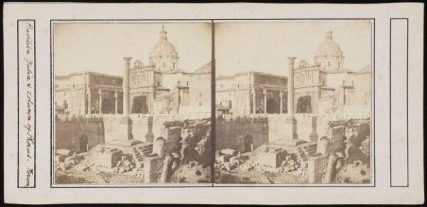 Unknown, Basilica Julia and column of Phoebus