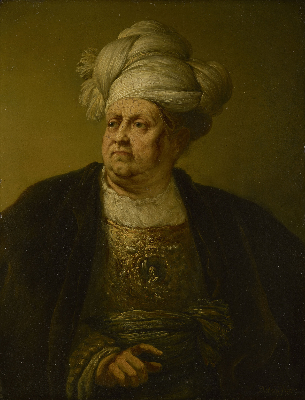 Christian Wilhelm Ernst Dietrich, Man Wearing a Turban