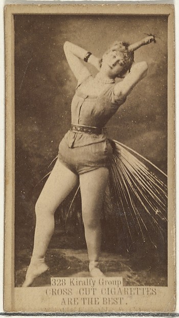W. Duke, Sons & Co., Card Number 328, Kiralfy Group, from the Actors and Actresses series (N145-3) issued by Duke Sons & Co. to promote Cross Cut Cigarettes
