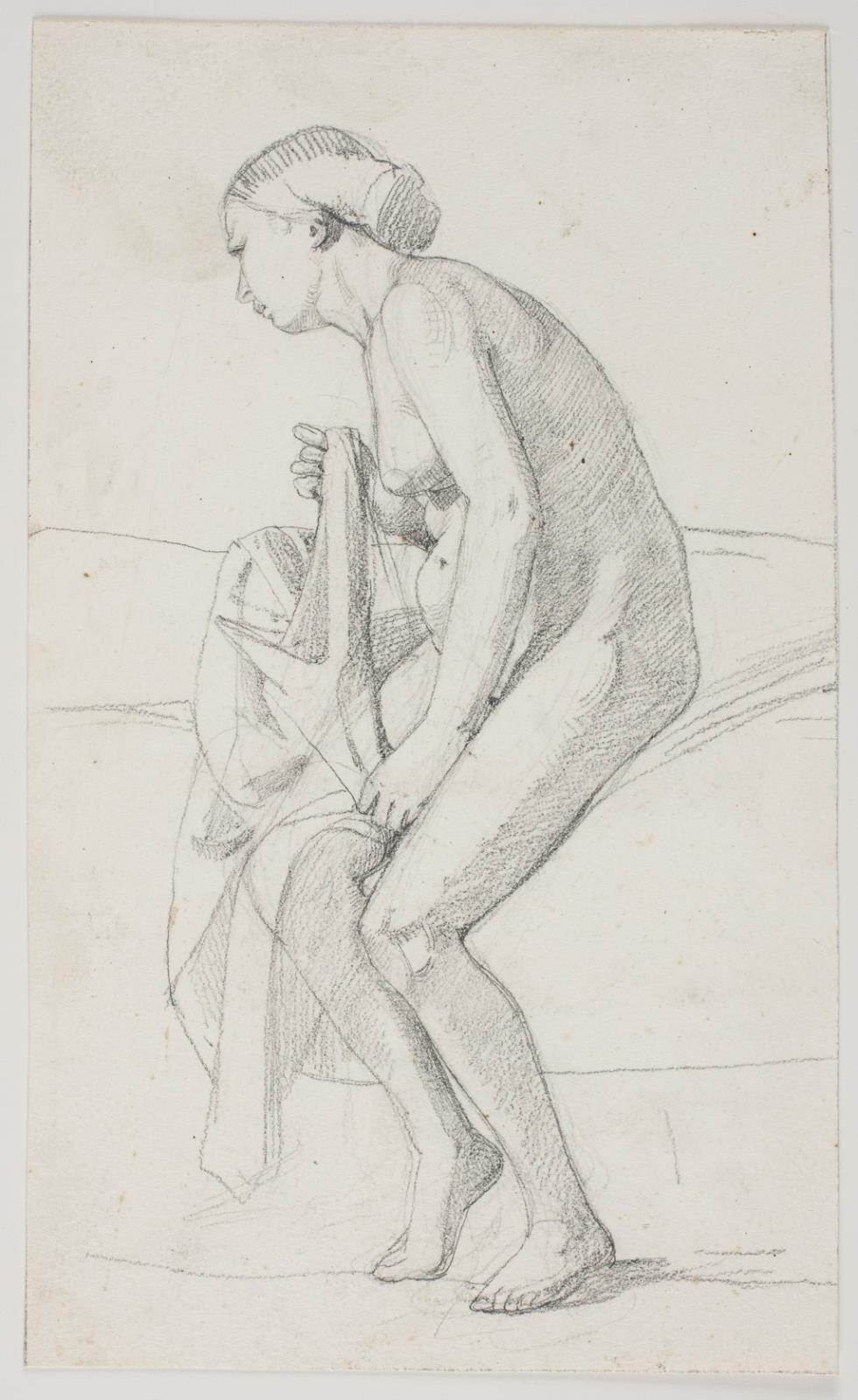 Carl Bloch, Studier til museets maleri "Jairi datter" (kms835)