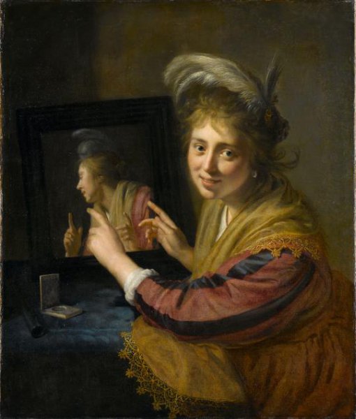 Paulus Moreelse, Girl at the Mirror