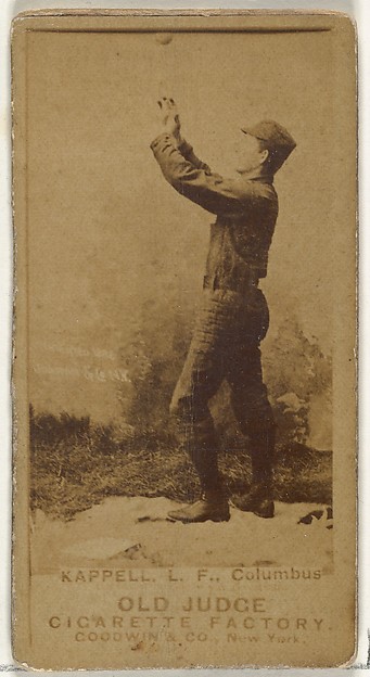 Goodwin & Company, Henry "Heinie" Kappel, Left Field, Cleveland, from the Old Judge series (N172) for Old Judge Cigarettes