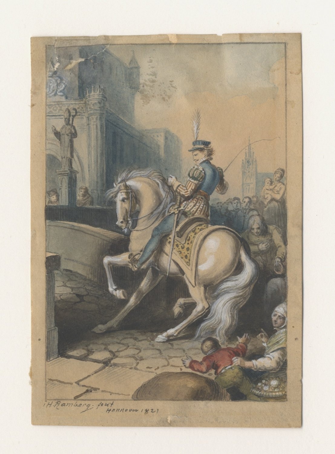 Johann Heinrich Ramberg, Weislingen zu Pferd