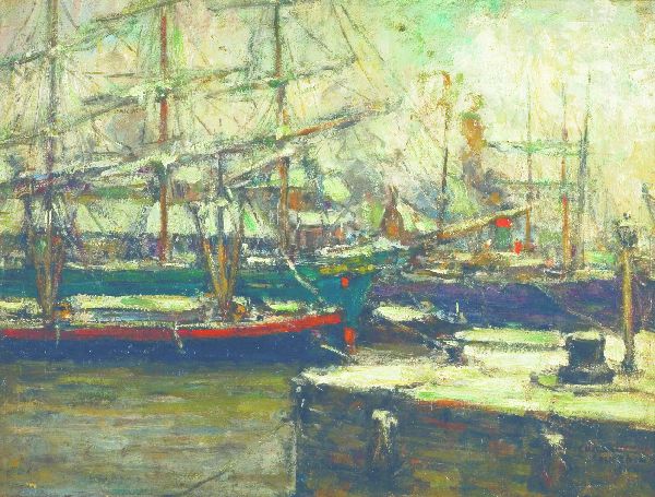 Eugeen Van Mieghem, Winter in de haven