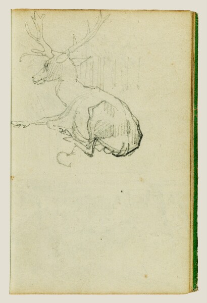 Théodore Géricault, Seated Stag