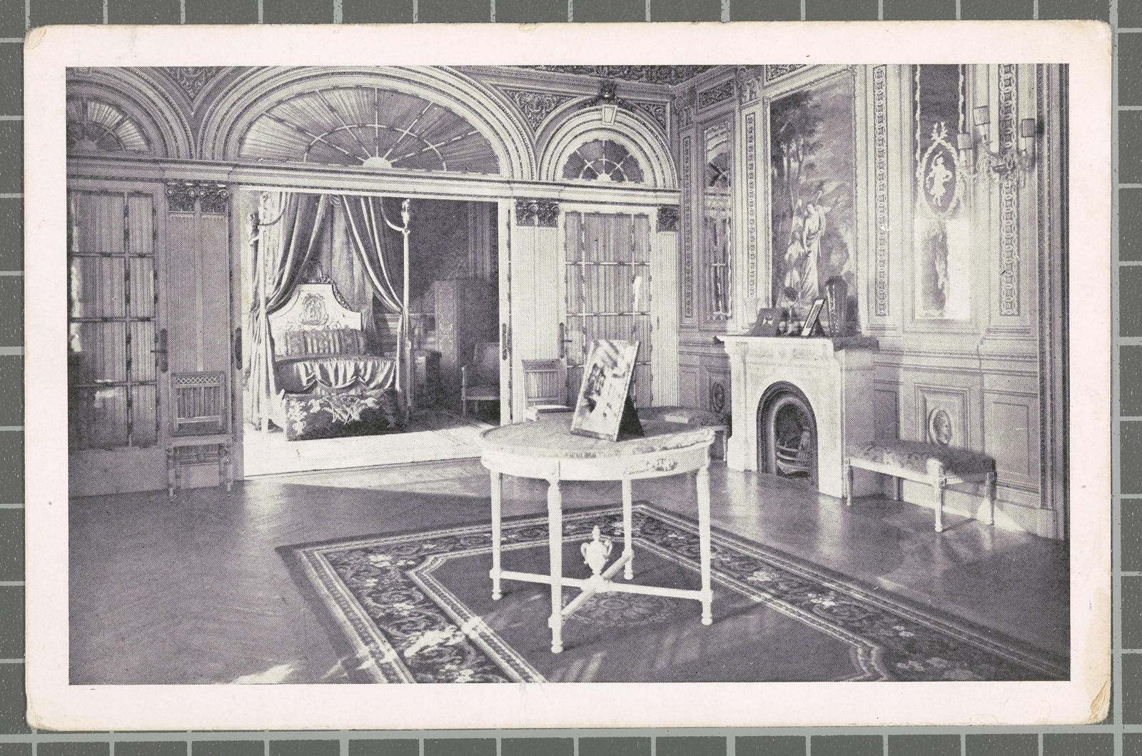 Desconegut, Barcelona. Pedralbes Palace. Museum of Decorative Arts. Antecameral and alcove of Victòria-Eugènia