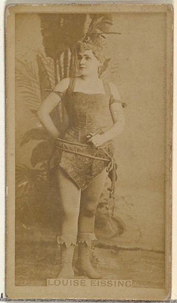 W. Duke, Sons & Co., Louise Eissing, from the Actors and Actresses series (N145-8) issued by Duke Sons & Co. to promote Duke Cigarettes