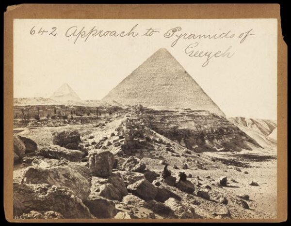 Francis Frith, Approach to Pyramids of Geezeh