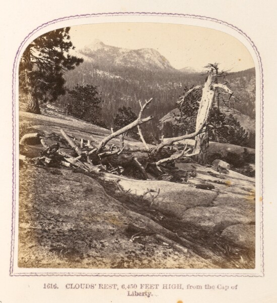 Thomas Houseworth, Cloud's Rest, from the Cap of Liberty