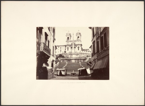 Giorgio Sommer, Stairs of the Place di Spagna, Rome