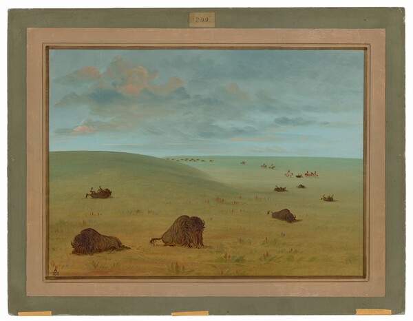 George Catlin, After the Buffalo Chase - Sioux