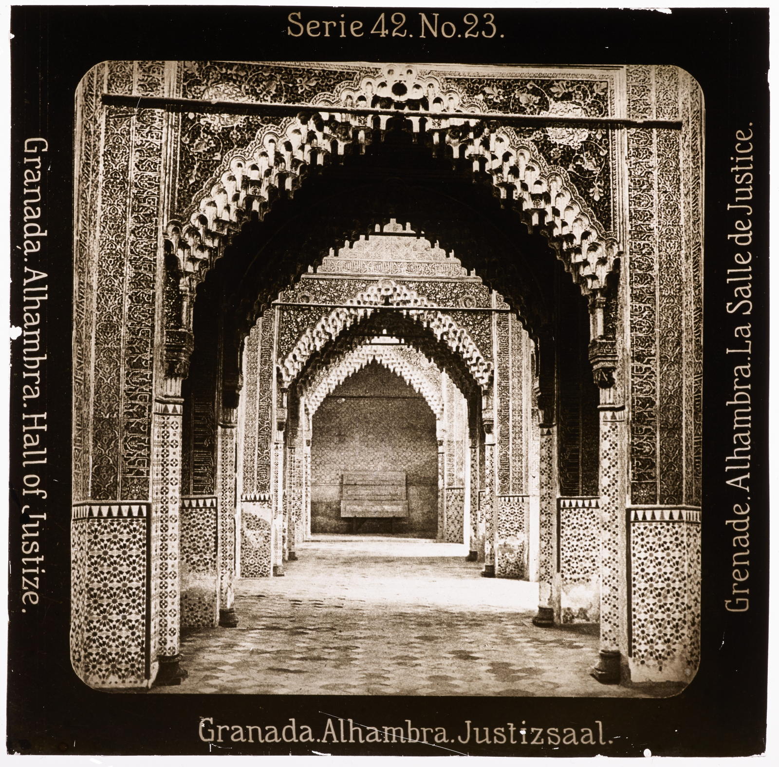 Desconegut, Grenada. Alhambra. Justizsaal Projection für Alle