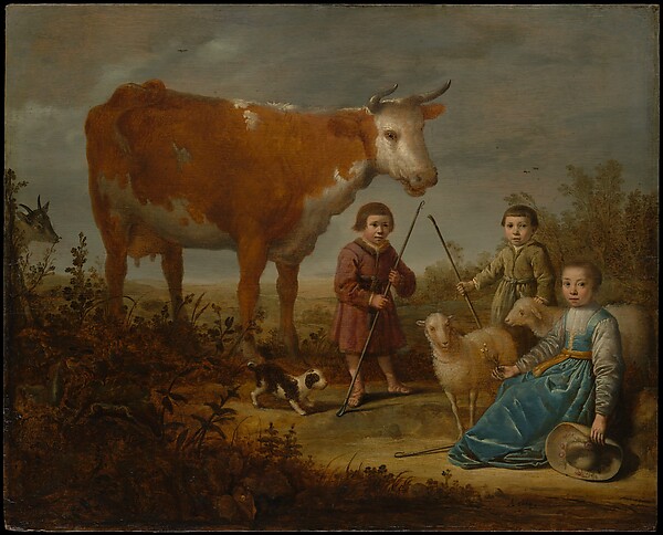 Aelbert Cuyp, Children and a Cow