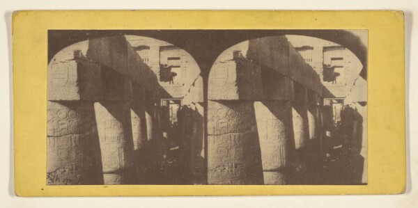 Francis Frith, Egypt. Portion of the Great Hall of Columns, at Karnac.