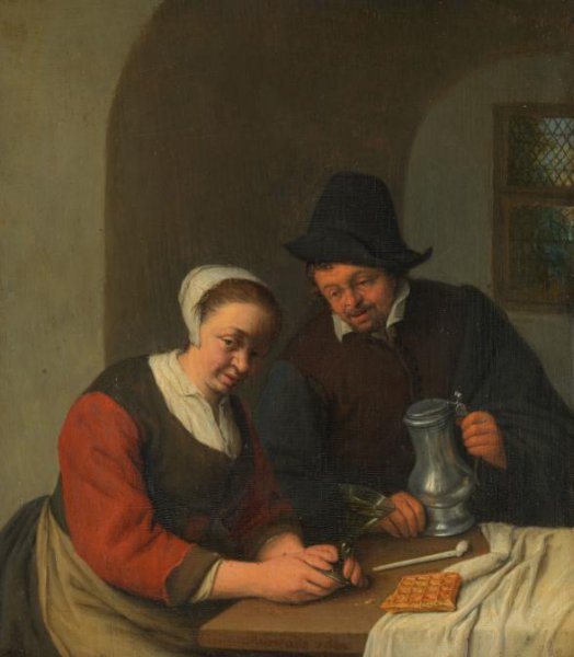 Adriaen van Ostade, A Confidential Chat