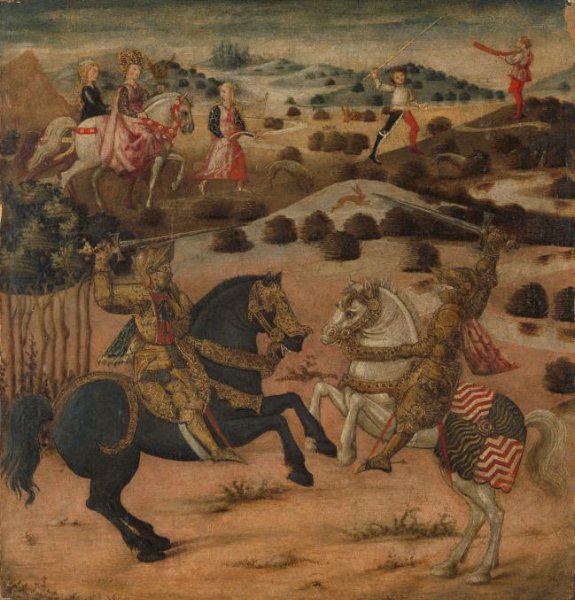 anonymous, Legend of a Knight (end panel of a cassone)