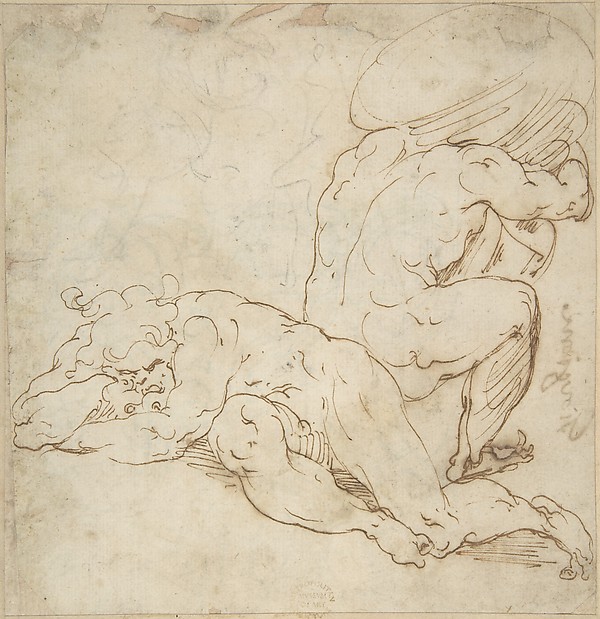 Anonymous, Italian, 16th century, Sisyphus and Tantalus