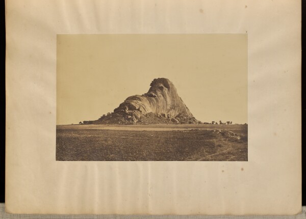Capt. Linnaeus Tripe, Between Chittumputty and Teramboor. Elephant Rock End View.