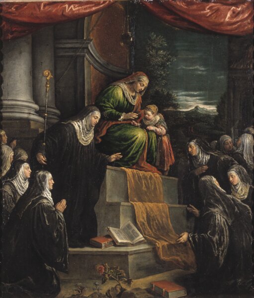 Leandro Bassano, S:ta Anna med den lilla Maria