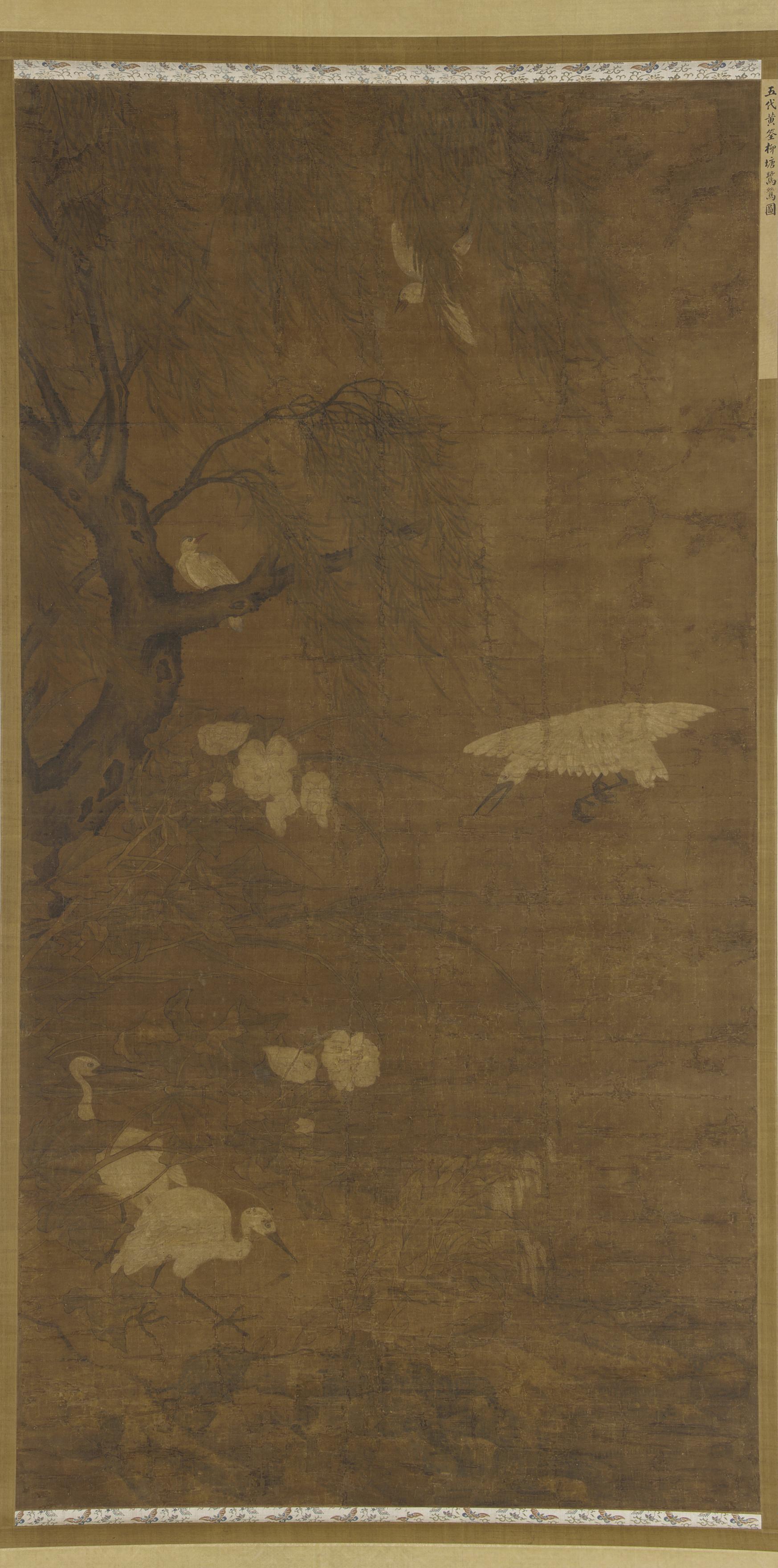 Follower of Lü Ji, Birds, willow tree, and flowers