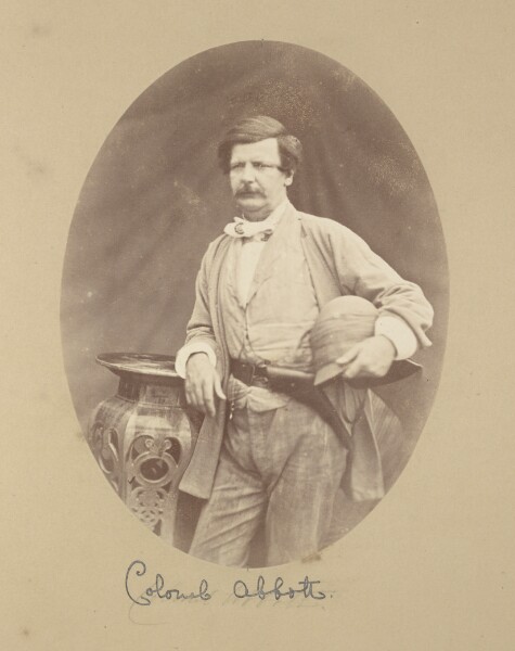 Felice Beato, [Portrait of Colonel Abbott, Inspector General of Ordnance]