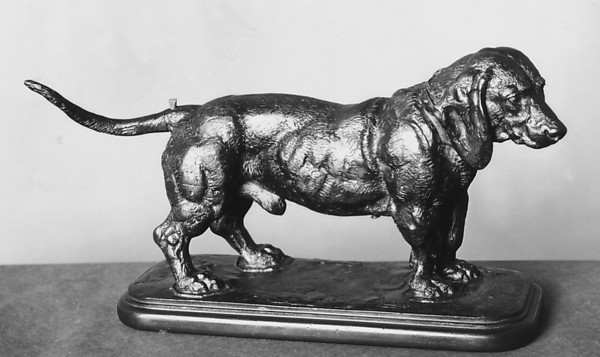 Antoine-Louis Barye, Basset Hound (head turned to the right, second model)