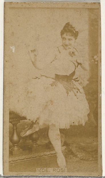 W. Duke, Sons & Co., Mde. Rosi, from the Actors and Actresses series (N145-8) issued by Duke Sons & Co. to promote Duke Cigarettes