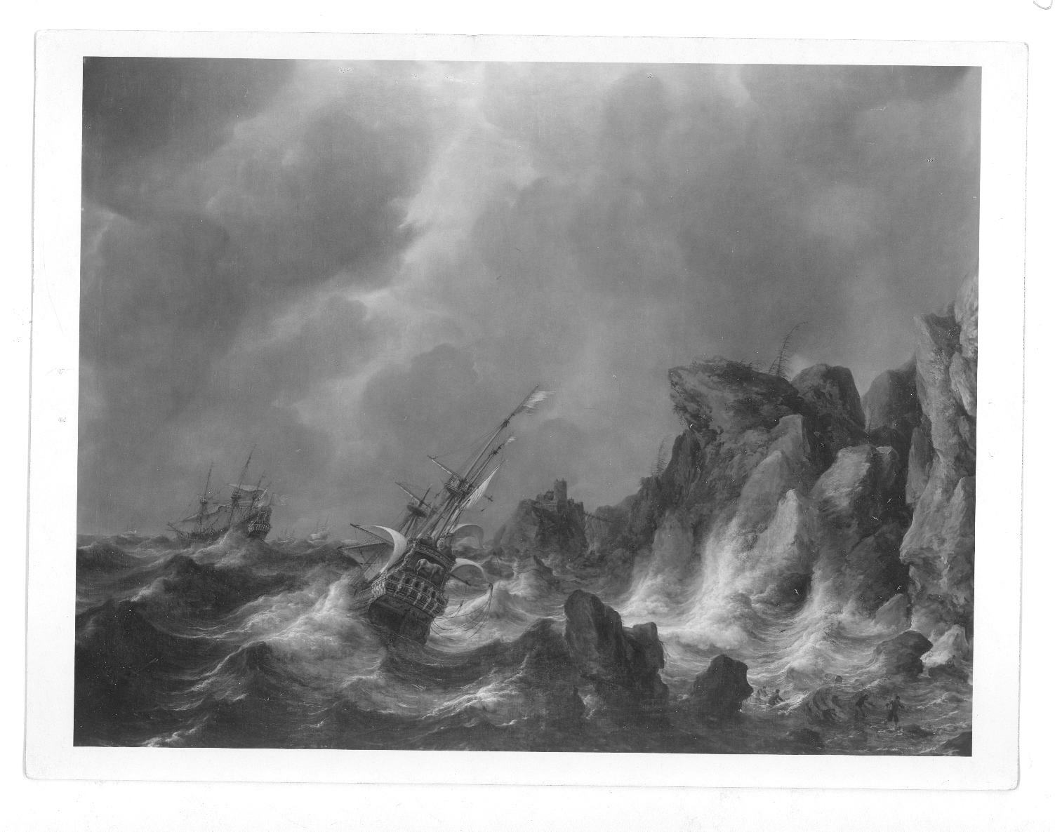 Jan Abrahamsz Beerstraaten, seascape in storm