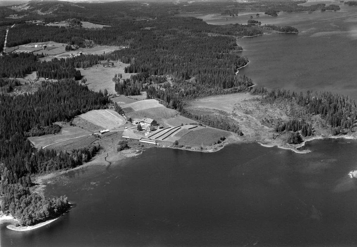 Widerøes Flyveselskap A/S, Flyfoto av Kongssund gard, Næroset, Ringsaker.