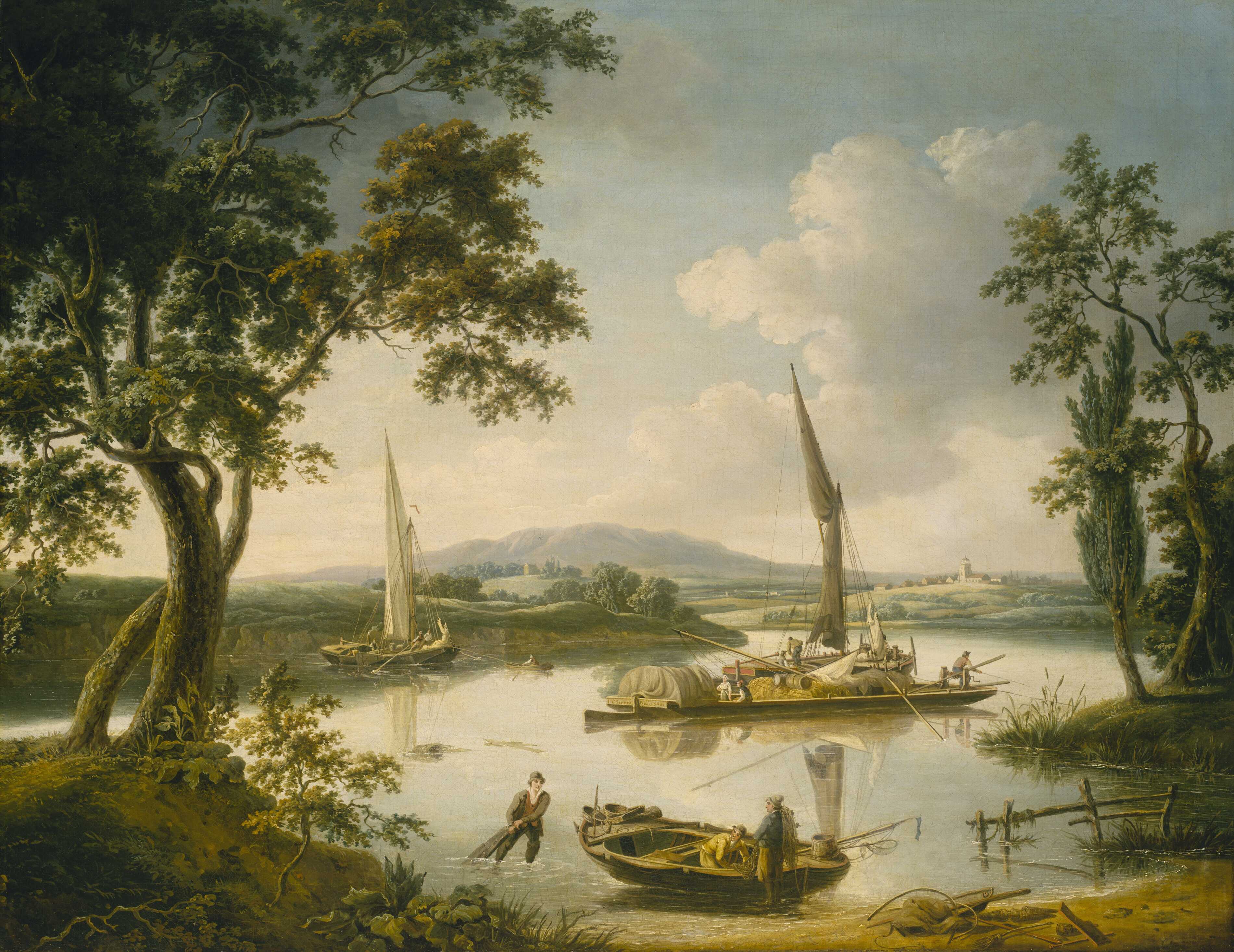 John Thomas Serres, The Thames at Shillingford