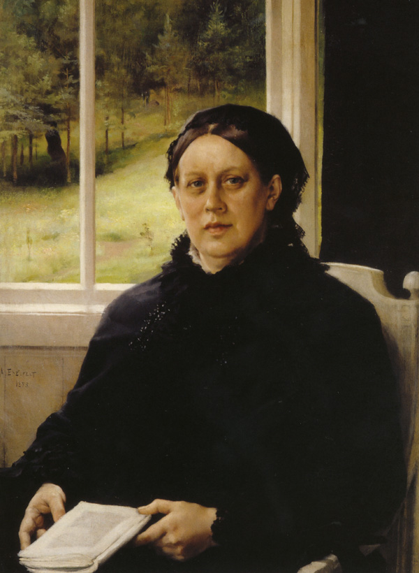 Albert Edelfelt, Portrait of the Artist´s Mother Alexandra Edelfelt