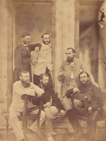 Unknown, [Group portrait of military officers, India]