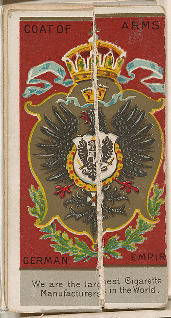 W. Duke, Sons & Co., William I, Emperor of Germany, from the Rulers, Flags, and Coats of Arms series (N126-2) issued by W. Duke, Sons & Co.