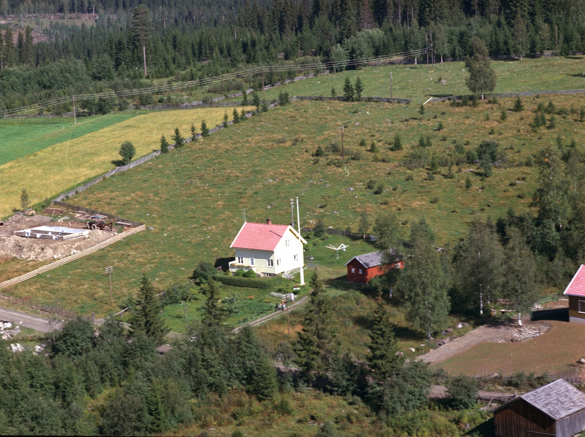 Widerøes Flyveselskap A/S, Flyfoto, Solstad, Åsmarka, Ringsaker.