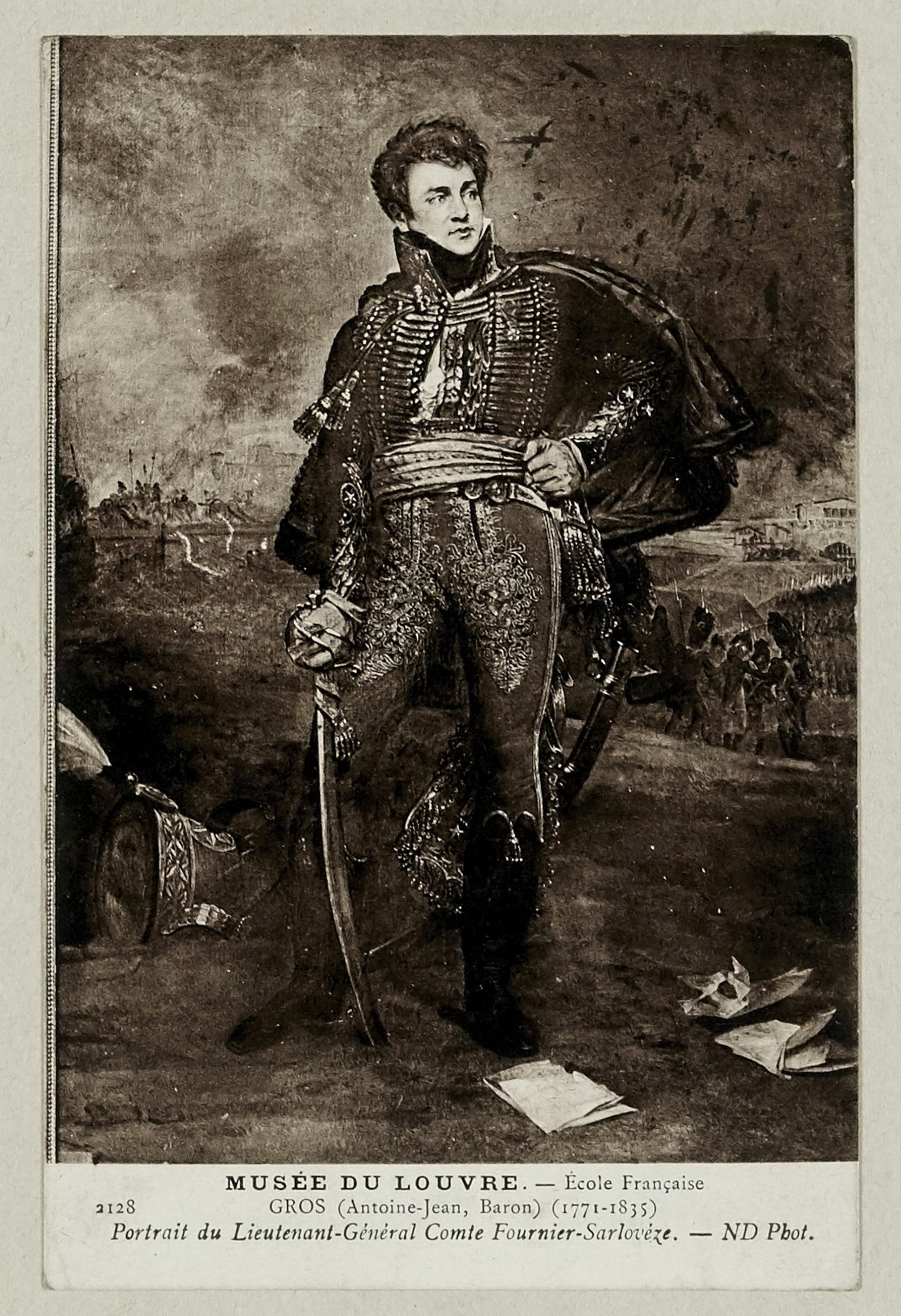 Inconnu, Portrait du Lieutenant-Général Comte Fournier-Sarlovèze / Gros (Jean Antoine, Baron)