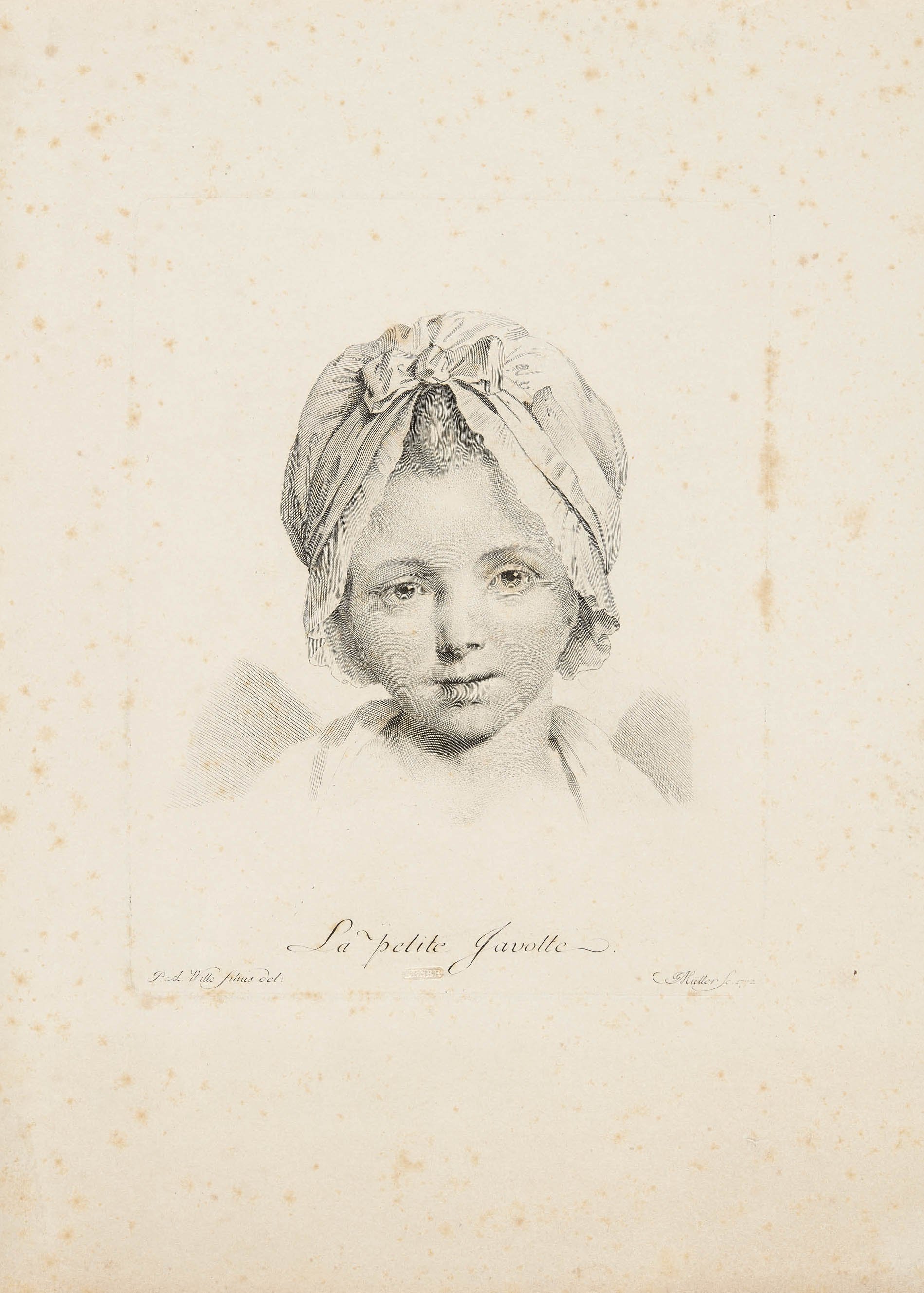 Johann Gotthard von Müller, "La petite Javotte."