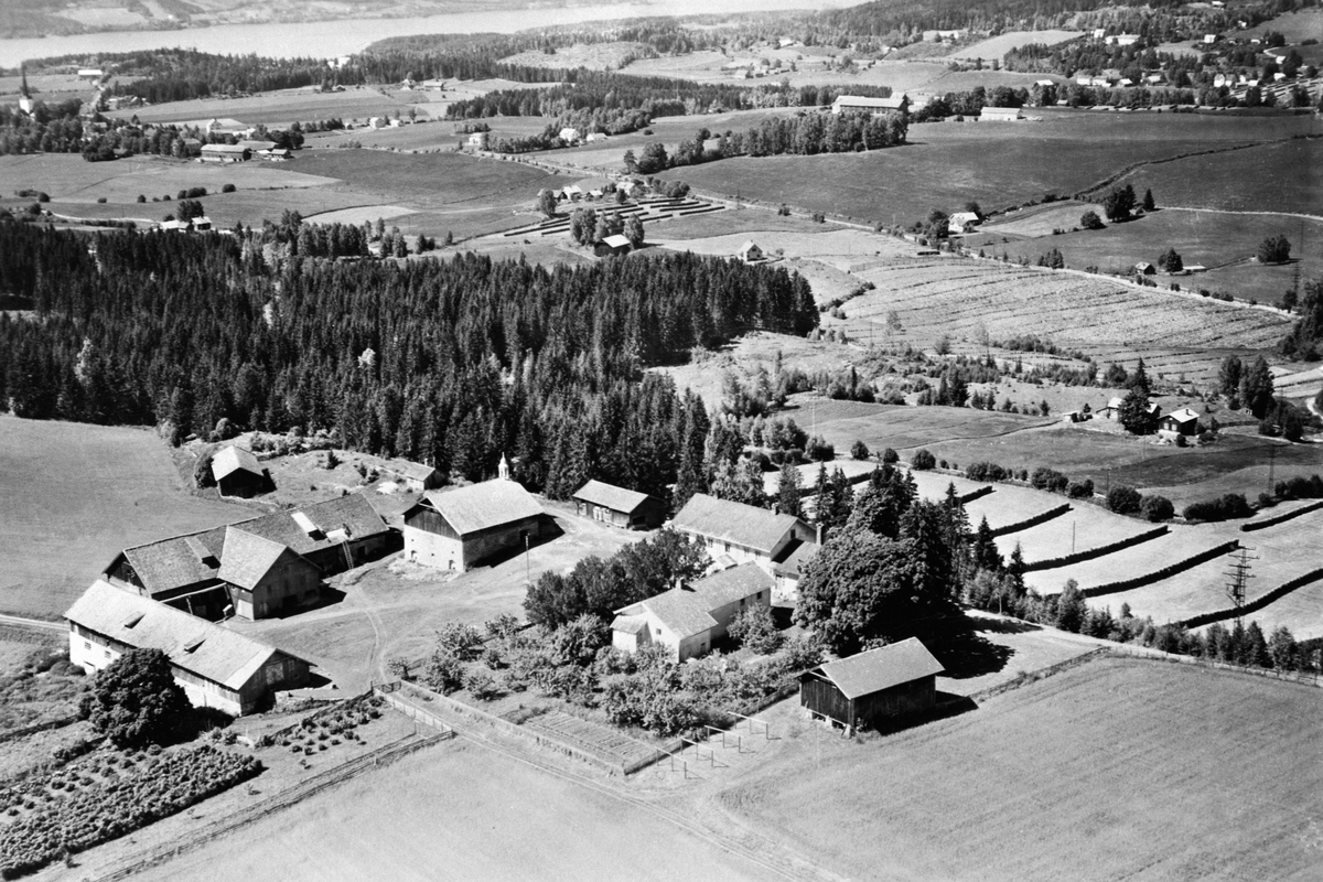 Anno Domkirkeodden, Flyfoto av Samsal gard, Ringsaker.