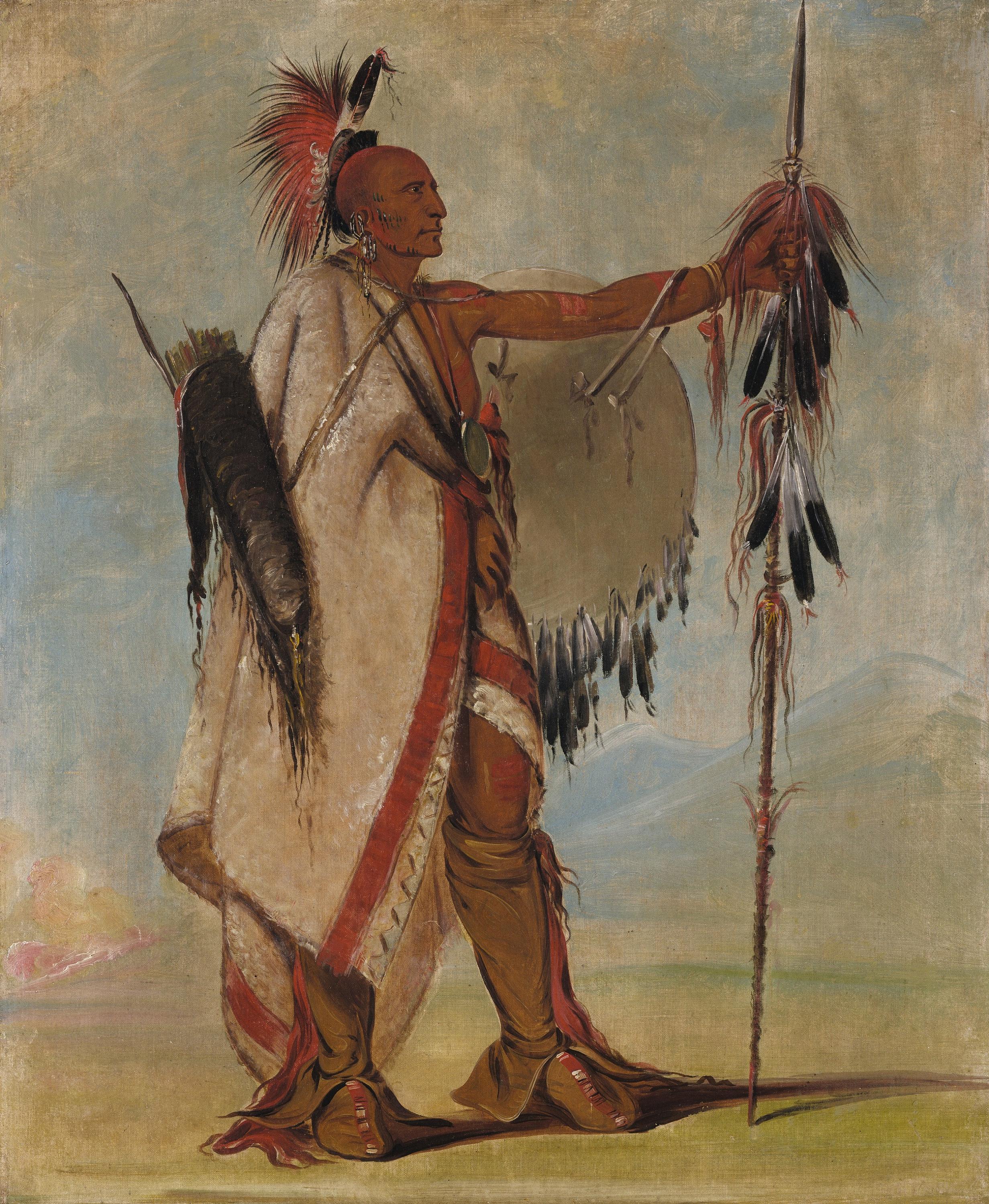 George Catlin, Tál-lee, a Warrior of Distinction