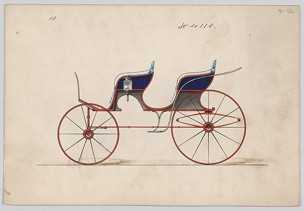 Brewster & Co., Design for 4 seat Phaeton, no top, no. 4110