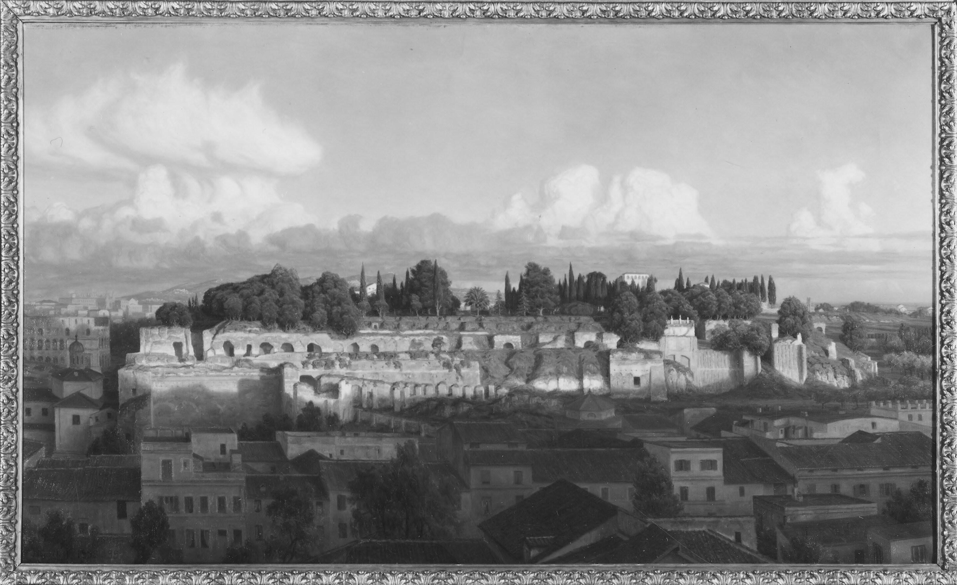 Henrik Jespersen, Evening in Rome. Motif from the Palatine