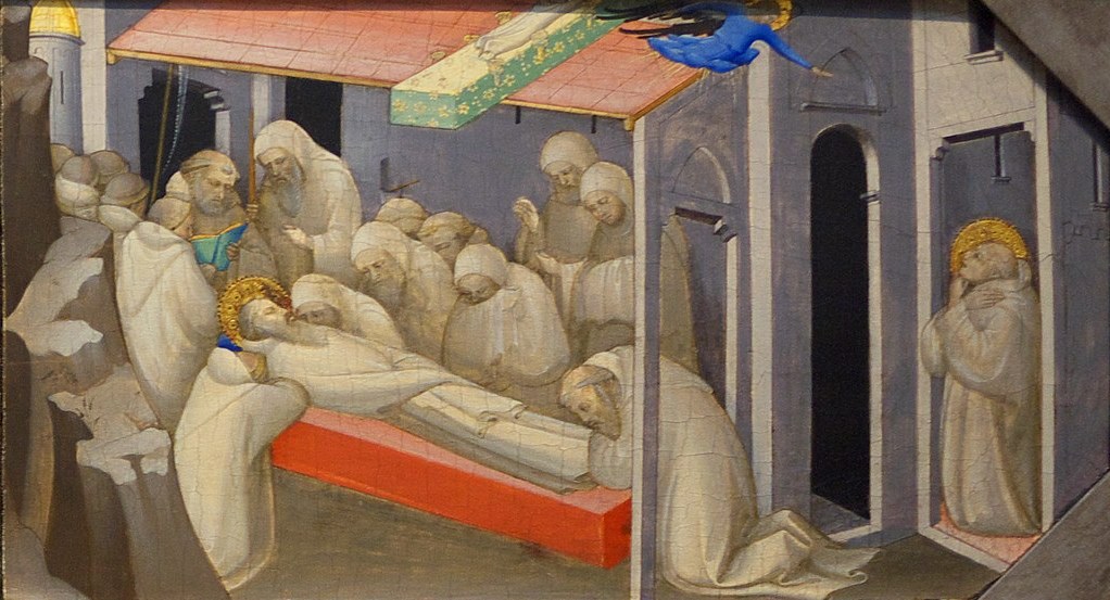 Lorenzo Monaco, The Death of Saint Benedict: Predella Panel