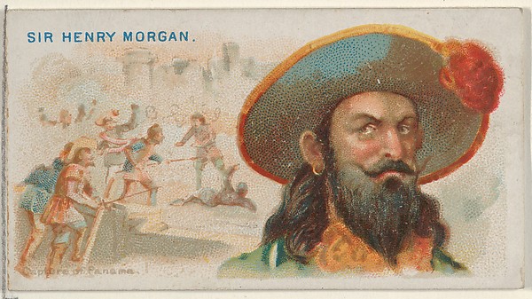 Allen & Ginter, Sir Henry Morgan, Capture of Panama, from the Pirates of the Spanish Main series (N19) for Allen & Ginter Cigarettes